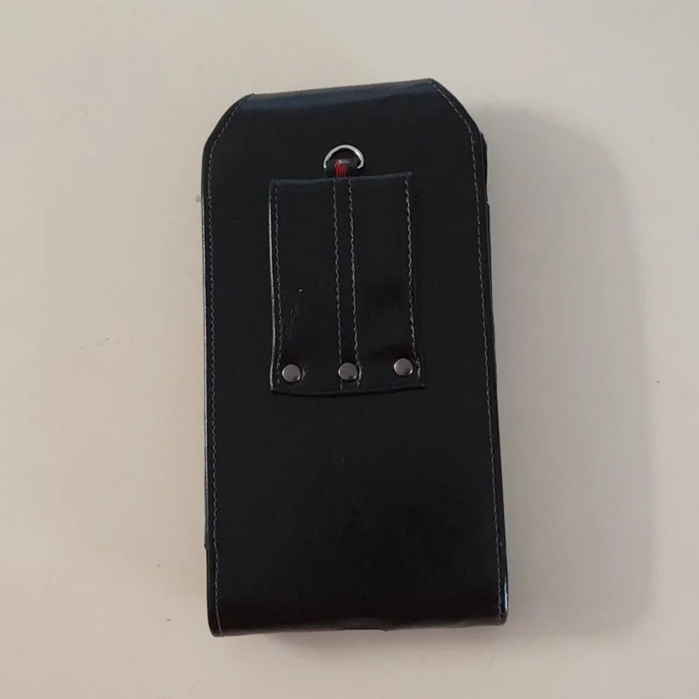 Hengwin Black Leather Vertical Cell Phone Holster